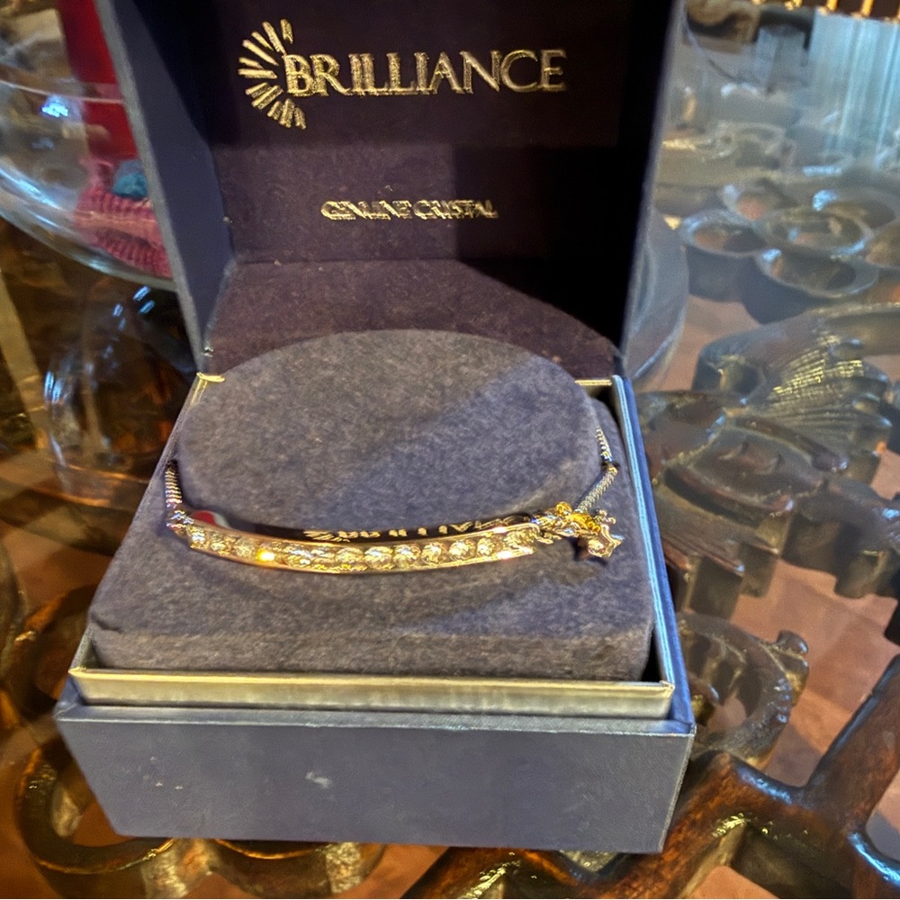Gold and Silver Crystal Bracelet